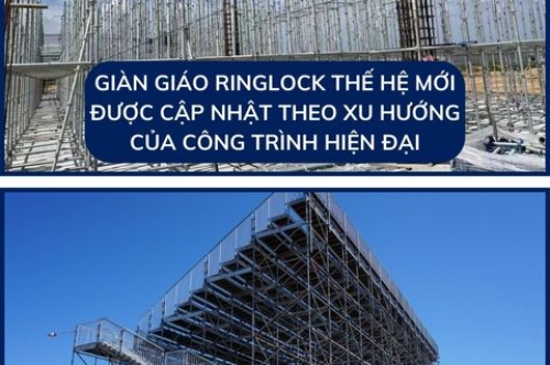 GIÀN GIÁO RINGLOCK THẾ HỆ MỚI ĐƯỢC CẬP NHẬT THEO XU HƯỚNG CỦA CÔNG TRÌNH HIỆN ĐẠI