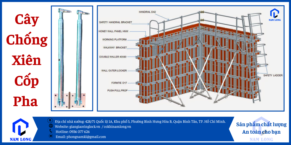 cây chống xiên cốp pha