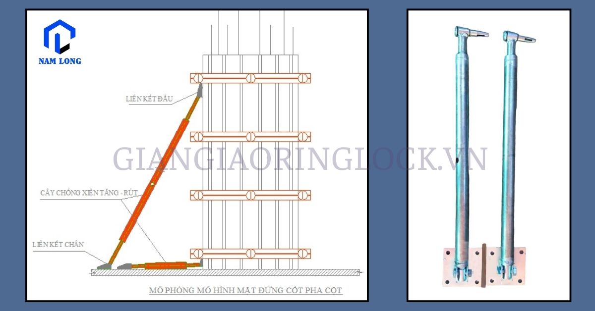 cây chống xiên giàn giáo là gì?