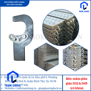 Móc Mâm Giàn Giáo-Móc D42&D49 Có Khóa