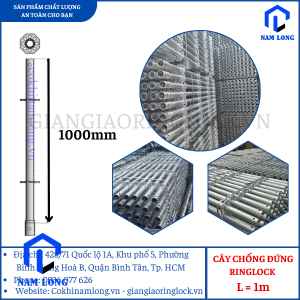 GIÀN GIÁO ĐĨA RINGLOCK - CÂY CHỐNG ĐỨNG RINGLOCK L= 1M