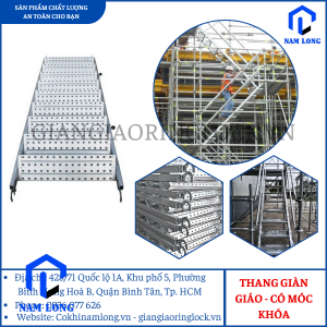 THANG LEO GIÀN GIÁO - CẦU THANG GIÀN GIÁO H LOẠI 7 BẬC