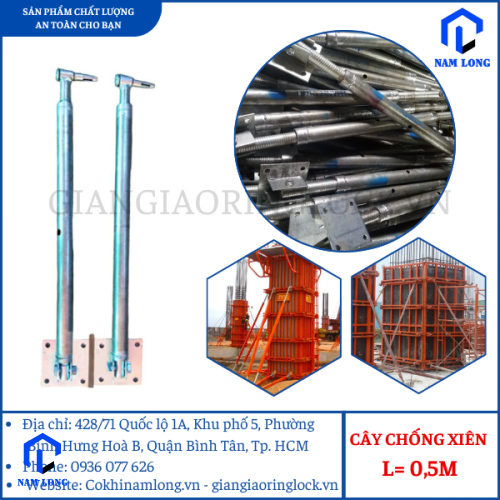 CÂY CHỐNG XIÊN L= 0,5m